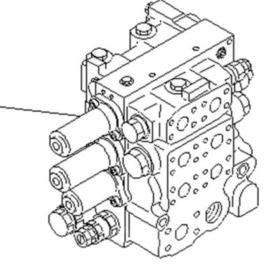 كوماتسو D65E D85E D85 صمام التحكم الرئيسي الهيدروليكي 723-63-12101